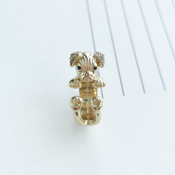 Kate Spade Puppy Wrap Ring Size 6 - Picture 2 of 4
